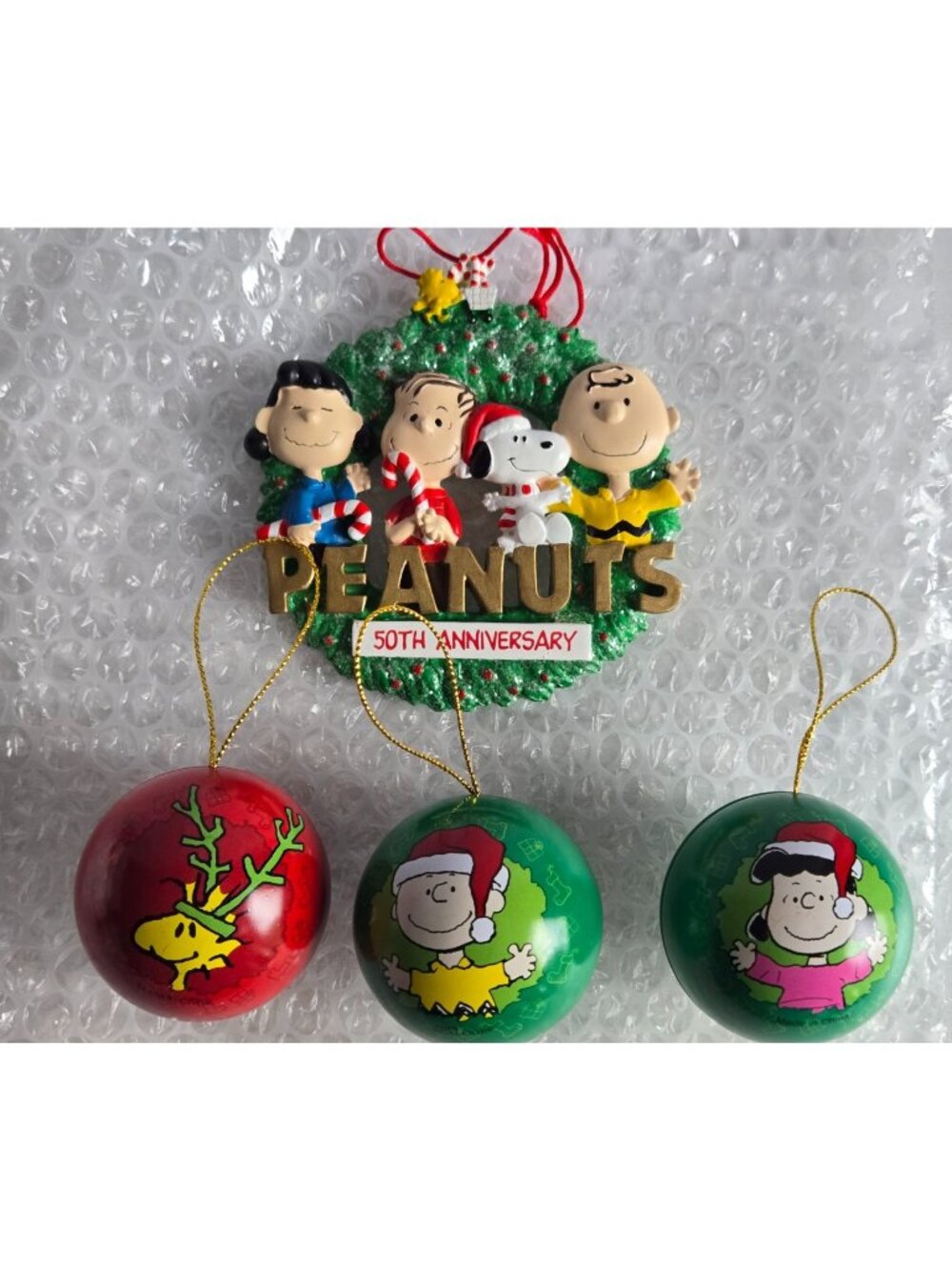 Kurt Adler Peanuts 50th Anniversary Christmas Ornament Snoopy Charlie BrownOther